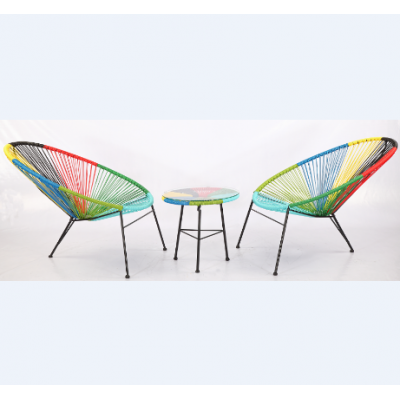 Acapulco retro chair. Acapulco 3 Piece Retro Patio Chat Set WR-3650