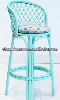 Bar stools,antique wooden bar stool/real rattan furniture